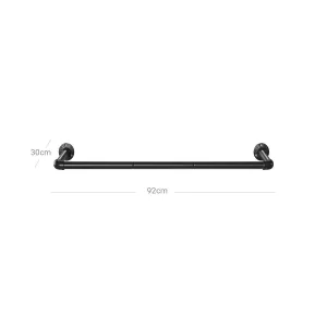 SONGMICS Sada nástěnných věšáků Urdo 92 cm černá