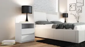 TP Living Nočný stolík MALWA M1 biely