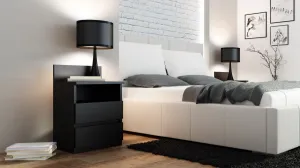 TP Living Nočný stolík MALWA M1 čierny