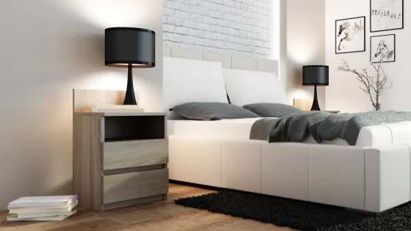 TP Living Nočný stolík MALWA M1 svetlý dub