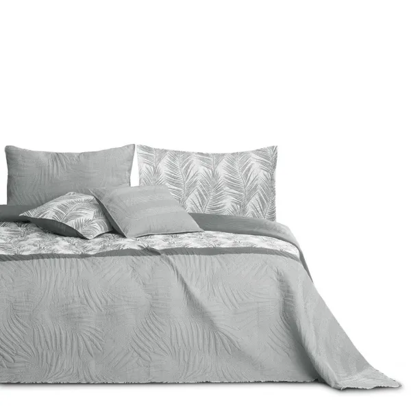 AmeliaHome Obojstranne prešívaný prehoz Bonaire 220x240 cm šedý, velikost 220x240