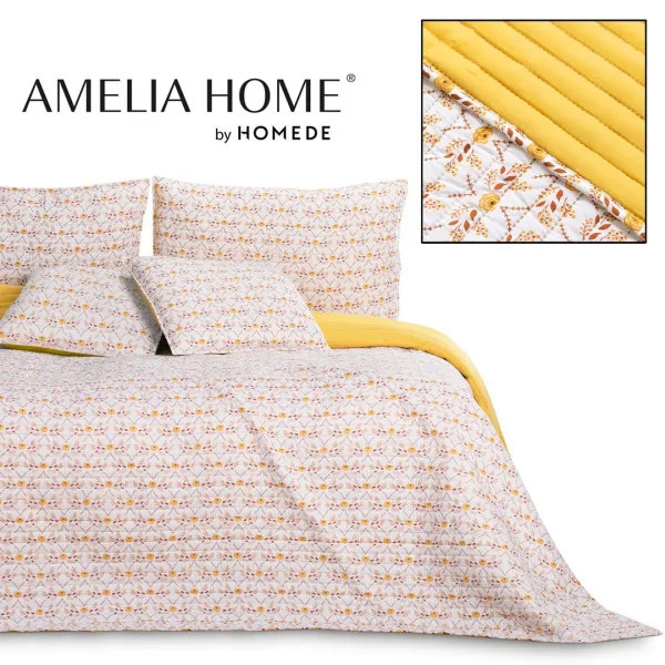 AmeliaHome Obojstranný prehoz na posteľ Folky 220x240 cm viacfarebný, velikost 220x240