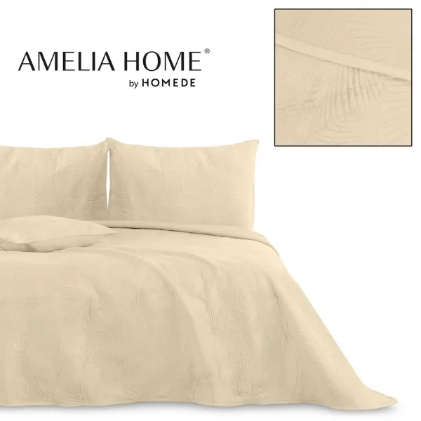 AmeliaHome Obojstranný prehoz Palsha 220x240 cm cappuccino, velikost 220x240