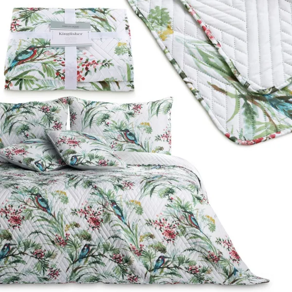 AmeliaHome Obojstranný prehoz na posteľ Kingfisher 200x220 cm viacfarebný, veľkosť 200x220