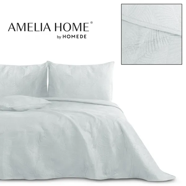 AmeliaHome Obojstranný prehoz Palsha 220x240 cm strieborný, velikost 220x240