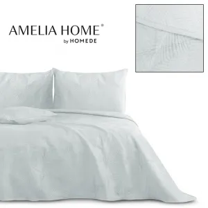 AmeliaHome Obojstranný prehoz Palsha 220x240 cm strieborný, velikost 220x240