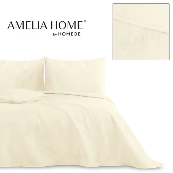 AmeliaHome Obojstranný prehoz Palsha 220x240 cm béžový, velikost 220x240