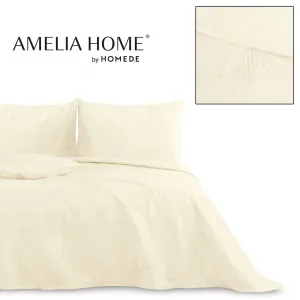 AmeliaHome Obojstranný prehoz Palsha 220x240 cm béžový, velikost 220x240