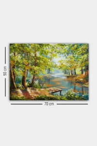 Wallity Obraz LENARD 50x70 cm zelený/hnedý