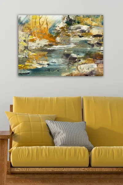 Wallity Obraz Enzok 50x70 cm žltý