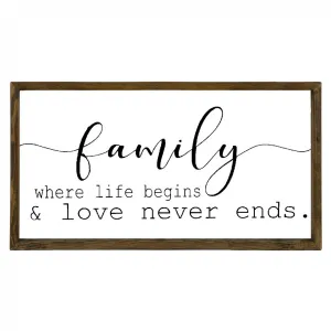 Hanah Home Obraz Family 25x50 cm