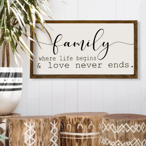 Hanah Home Obraz Family 25x50 cm