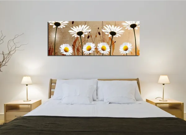 Wallity Obraz na plátne Daisies safari PC042 30x80 cm