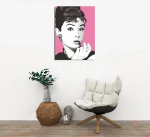 Wallity Obraz AUDRY 30x40 cm ružový/biely