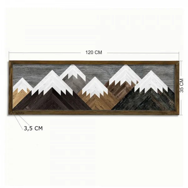 Hanah Home Obraz Framed Hen 120x35 cm viacfarebný