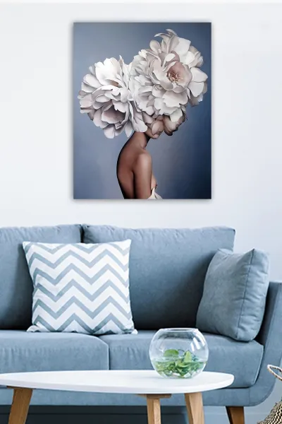 Wallity Obraz MAURUS 50x70 cm biely/modrý