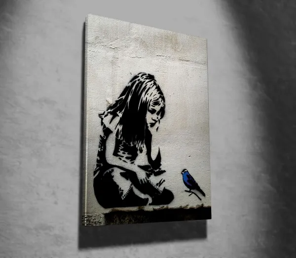Wallity Obraz na plátne Vták volajúci WY49 70x100 cm