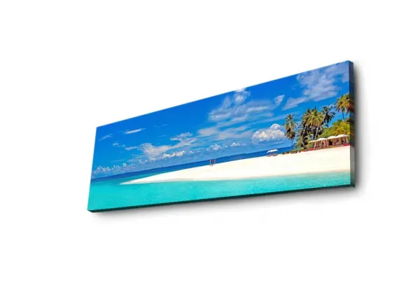 Wallity Obraz s LED osvetlením PLÁŽ 30 30 x 90 cm