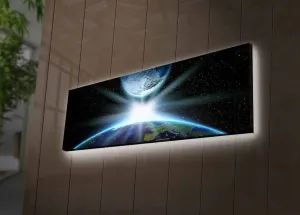 Wallity Obraz s LED osvetlením ZÁBLESK VE VESMÍRU 30 x 90 cm