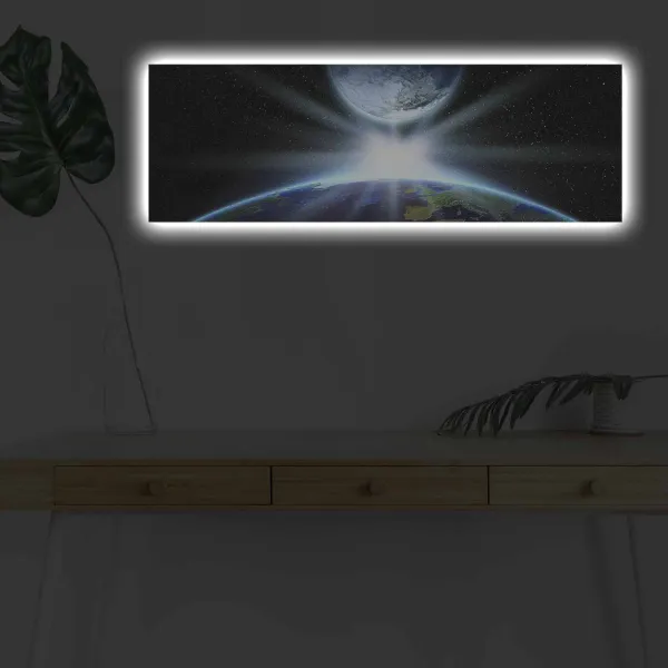Wallity Obraz s LED osvetlením ZÁBLESK VE VESMÍRU 30 x 90 cm