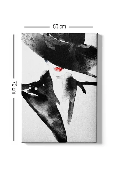 Wallity Obraz na plátne Dáma v čiernom 50x70 cm