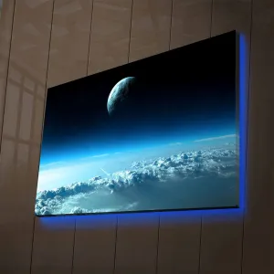 Wallity Obraz s LED osvetlením NEBESKÁ KRAJINA 45 x 70 cm