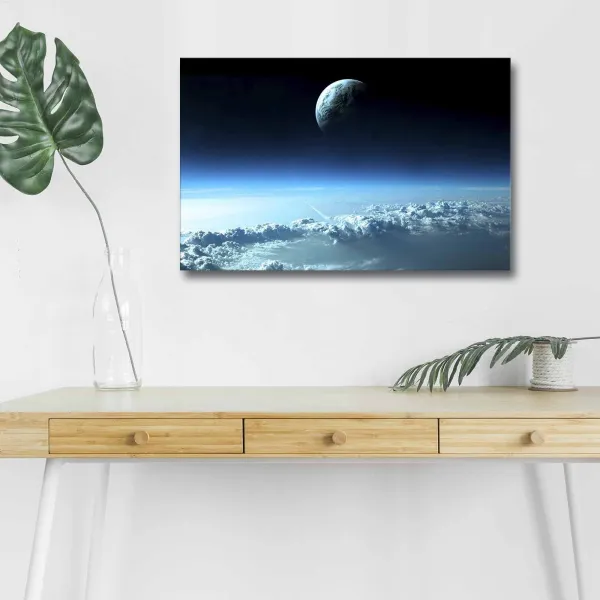 Wallity Obraz s LED osvetlením NEBESKÁ KRAJINA 45 x 70 cm