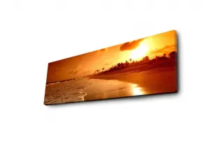 Wallity Obraz s LED osvetlením ZÁPAD SLNKO 38 30 x 90 cm