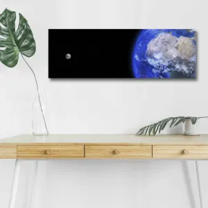 Wallity Obraz s LED osvetlením NOČNÁ ZEMĚKOULE 30 x 90 cm