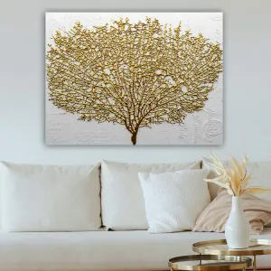 Hanah Home Obraz Strom 70x100 cm zlatý