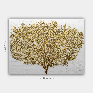 Hanah Home Obraz Strom 70x100 cm zlatý