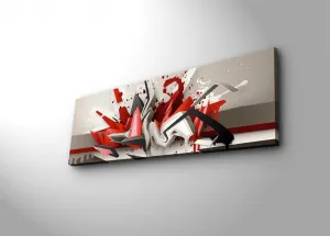 Hanah Home Obraz s led osvetlením Graffiti 90x30 cm