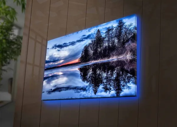 Wallity Obraz s LED osvetlením JAZERO 13 45 x 70 cm