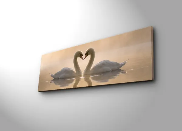 Wallity Obraz SWANS 30x90 cm béžový