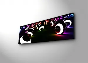 Hanah Home Obraz s LED osvetlením Svietiaca guľa 90x30 cm