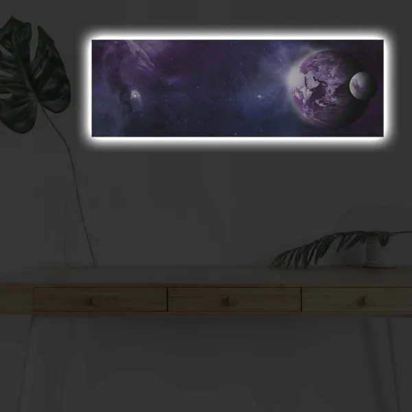 Wallity Obraz s LED osvetlením UNIVERSE 30 x 90 cm