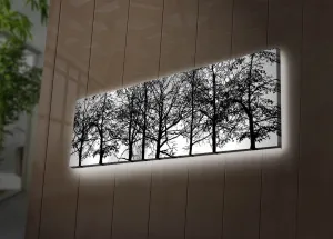 Wallity Obraz s LED osvetlením VETVY STROMOV 72 30 x 90 cm