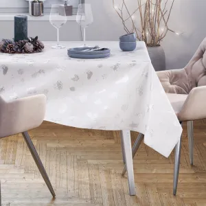 Obrus AmeliaHome CHRISTMAS STORY strieborný, veľkosť 140x300
