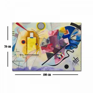 Hanah Home Obraz YELOW-RED-BLUE od W. KADINSKY 70x100 cm