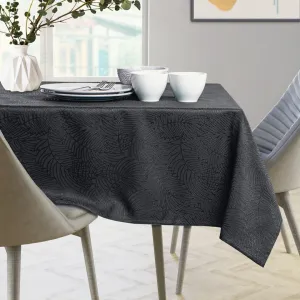 Oválny obrus AmeliaHome GAIA tmavošedý, veľkosť o155x400