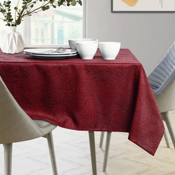 Obrus AmeliaHome GAIA vínový, veľkosť 155x155
