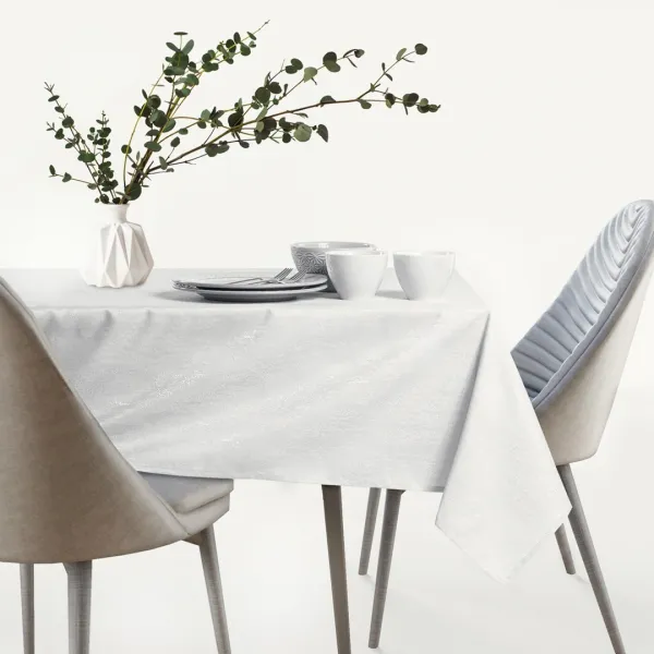 Obrus AmeliaHome VESTA biely, veľkosť 155x155
