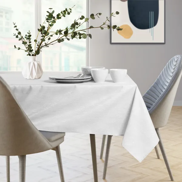 Obrus AmeliaHome VESTA biely, veľkosť 155x155