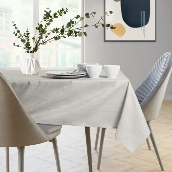 Obrus AmeliaHome VESTA krémový, veľkosť 155x155