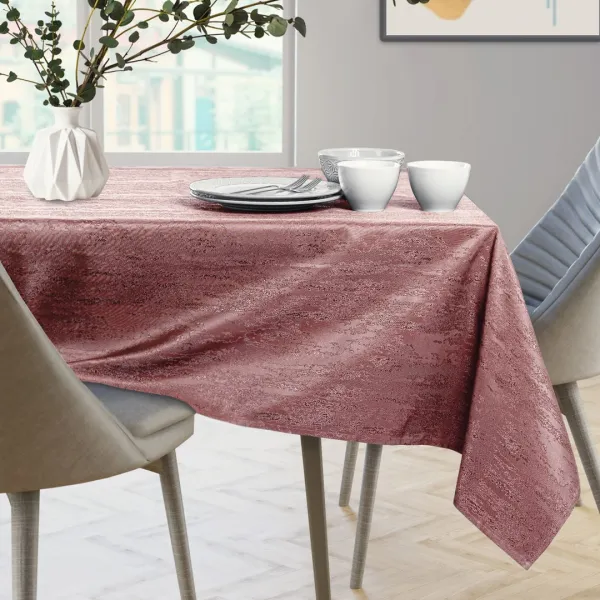 Obrus AmeliaHome VESTA staroružový, veľkosť 155x155
