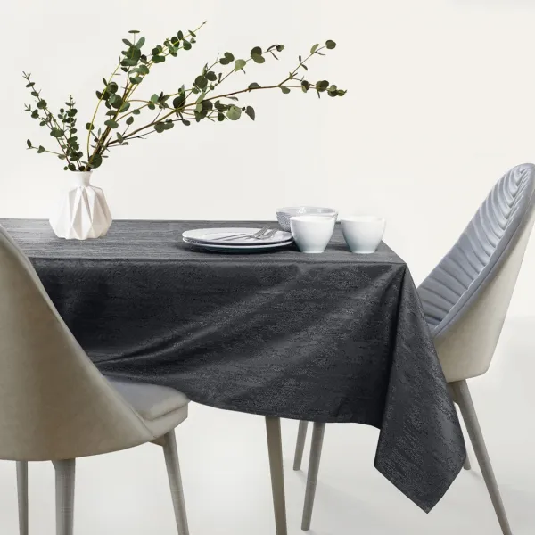 Obrus AmeliaHome VESTA tmavosivý, veľkosť 155x155