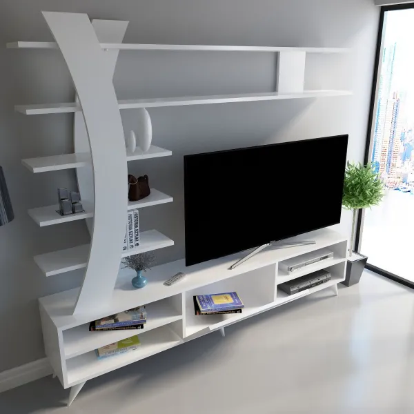 Kalune Design Obývacia stena DURU 180 cm biela