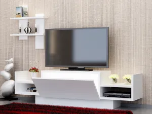 TV skrinka / Obývacia stena Bahar - White