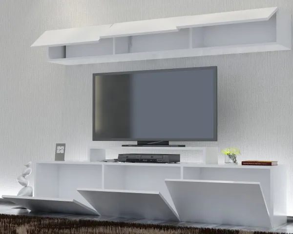 Kalune Design Obývací stěna LINIE 180 cm bílá