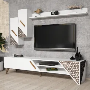 TV skrinka / Obývacia stena Beril - White